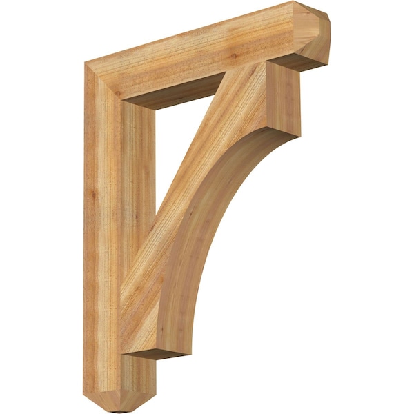 Ekena Millwork Westlake Craftsman Rough Sawn Bracket, Western Red Cedar, 6"W x 34"D x 42"H BKT06X34X42WTL04RWR - main